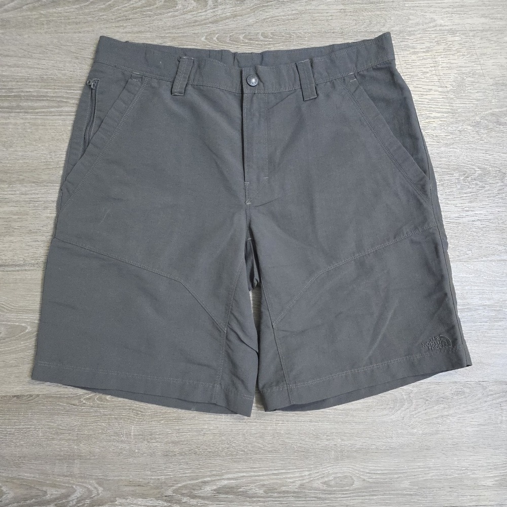 The North Face Nylon Performance Cargo Utility Shorts 10" Hiking Gray Blu Men 36